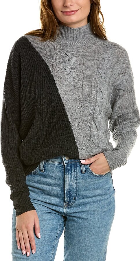 Scott Scott London Colorblock Wool Cashmere-Blend Sweater