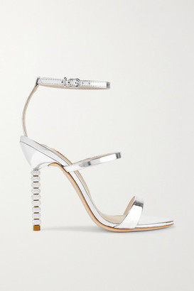 Sophia Webster Rosalind Crystal-embellished Metallic Leather Sandals