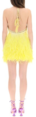 Blumarine Mini Dress With Feathers