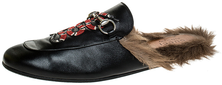 gucci snake mules
