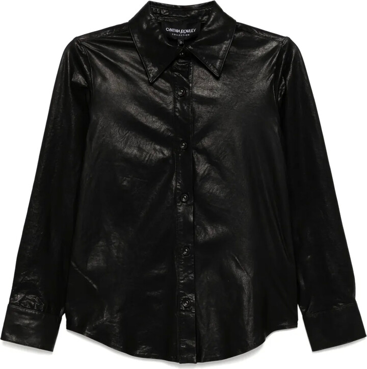 Cynthia Rowley Leather Shirt