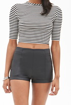 Thumbnail for your product : Forever 21 Cool Girl Coated High-Waisted Shorts