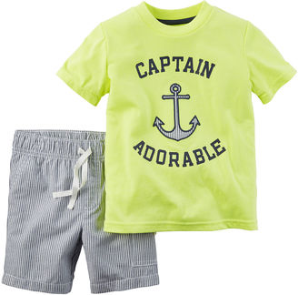 Carter's 2-pc. Short-Sleeve Tee and Shorts Set - Baby Boys newborn-24m