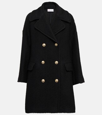 RED Valentino Double-breasted wool-blend coat