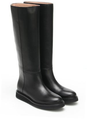LEGRES Leather knee-high boots