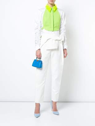 DELPOZO bow tie cropped trousers