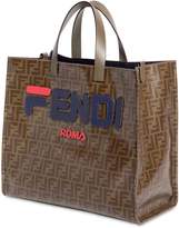 Thumbnail for your product : Fendi Mania Small Coated Canvas Tote Bag
