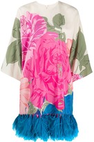 Thumbnail for your product : Valentino Floral Print Short Dress