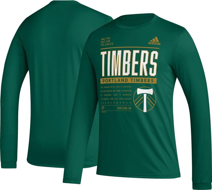 adidas Men's Green Portland Timbers Club Dna Long Sleeve Aeroready T-Shirt