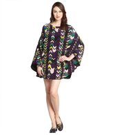 Thumbnail for your product : M Missoni purple and green chevron print silk canopy dress