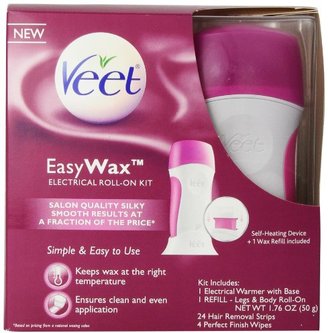 Veet Easy Wax Roll On Hair Remover Wax Kit, 1 Count