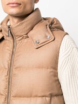 Thumbnail for your product : Moorer Fireba padded cashmere gilet