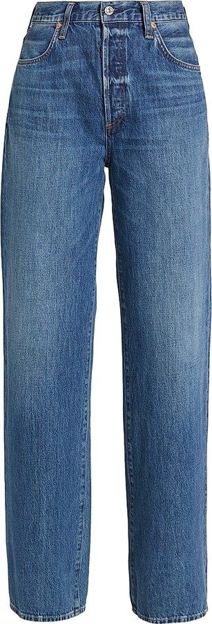 Citizens of Humanity Women's Annina High-Rise Rigid Wide-Leg Jeans - Pinnacle Indigo - Size 23