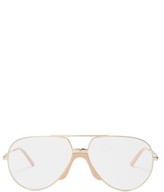 Thumbnail for your product : Gucci Eyewear Eyewear - Aviator-frame Metal Glasses - Gold