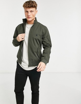 French Connection harrington jacket in khaki - ShopStyle Outerwear
