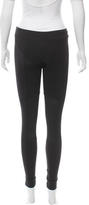 Thumbnail for your product : Monrow Mesh-Accented Skinny Leggings