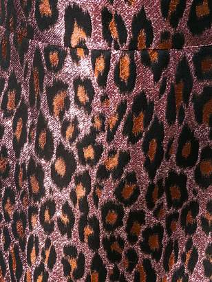 Miu Miu leopard brocade mini skirt
