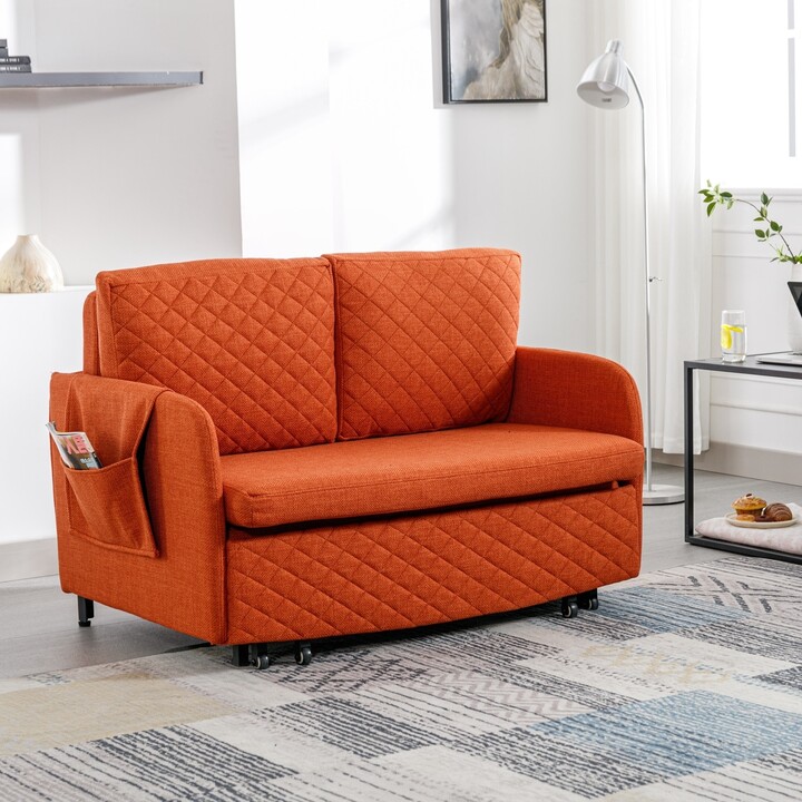 Linen Convertible Sleeper Sofa Bed ShopStyle