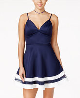 Thumbnail for your product : City Studios Juniors' Illusion Colorblocked Party Dress