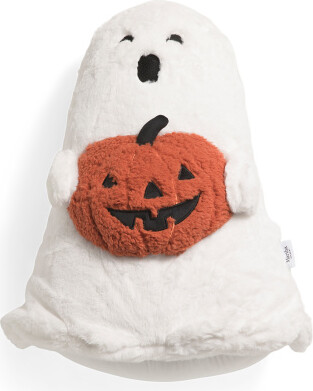 TJMAXX 18X20 Shaped Ghost And Pumpkin Pillow, Polyester