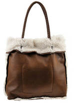 Thumbnail for your product : Sondra Roberts Reversible Faux Shearling Tote Bag
