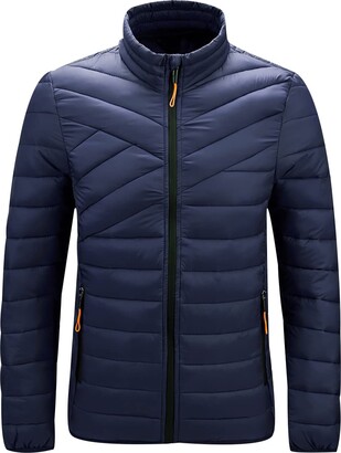 Peuignao Mens Puffer Jacket Quilted Jacket for Men Padded Jackets ...