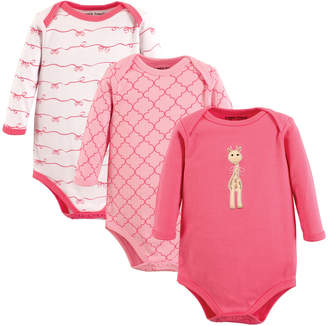 Luvable Friends Pink Giraffe Bodysuit Set - Infant