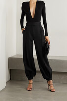 Thumbnail for your product : Alexandre Vauthier Pleated Wool Wide-leg Pants - Black