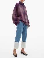 Thumbnail for your product : Martine Rose Breton-striped Cotton Sweatshirt - Womens - Navy Multi