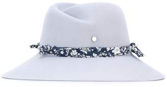 Maison Michel floral strap hat