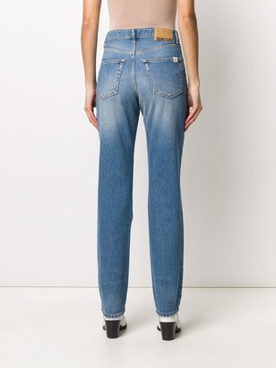 Semi-Couture High-Rise Straight Jeans