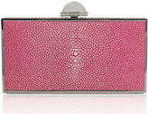 Thumbnail for your product : Judith Leiber Perfect Rectangle Stingray Clutch Bag, Fuchsia