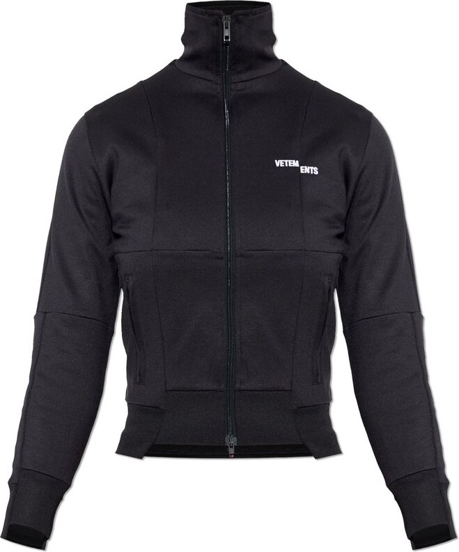 Vetements Stand Up Collar Zipped Sweatshirt