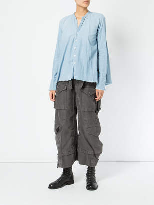 Greg Lauren classic fitted blouse