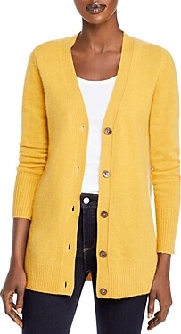 mustard cardigan sweater