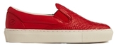 Thumbnail for your product : Bronx Snake Print Red Slip On Trainers
