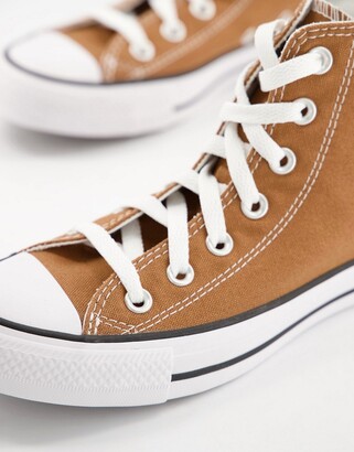 Converse Chuck Taylor All Star Hi canvas sneakers in burnt caramel -  ShopStyle