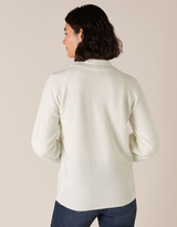 Thumbnail for your product : Monsoon Flower Cornelli Knit Jumper Ivory