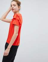 Thumbnail for your product : Daisy Street Cute T-Shirt With Ruffle Shoulders