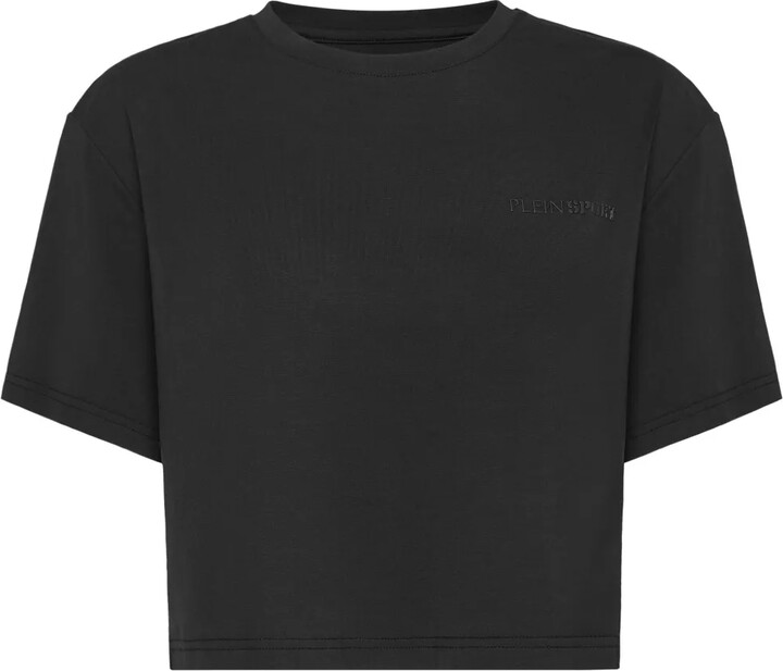 Plein Sport cotton cropped T-shirt