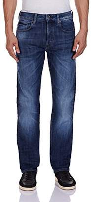 G Star G-STAR Men's Attacc Straight Straight Leg Jeans, Blue (Dark Aged 6566), 32W x 30L