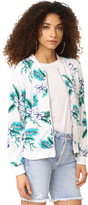 Thumbnail for your product : Cupcakes And Cashmere Anjelica Palm Print Bomber Jacket