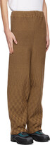 Thumbnail for your product : Isa Boulder SSENSE Exclusive Beige Delusion Check Trousers