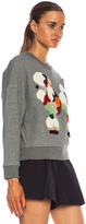 Thumbnail for your product : 3.1 Phillip Lim Embroidered Poodle French Terry Sweatshirt in Dark Grey Melange