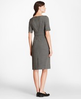 Thumbnail for your product : Brooks Brothers Bird's-Eye Stretch-Wool Sheath Dress