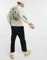 Thumbnail for your product : Reclaimed Vintage sweatshirt in ecru with print