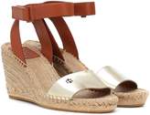Thumbnail for your product : Tory Burch Bima leather wedge espadrilles