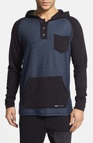Thumbnail for your product : UNCL Twill and Bamboo Rayon Colorblock Hooded Henley