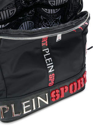 Plein Sport logo patch backpack