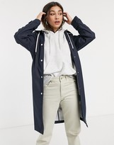 Thumbnail for your product : Tommy Hilfiger britt hooded trench in navy